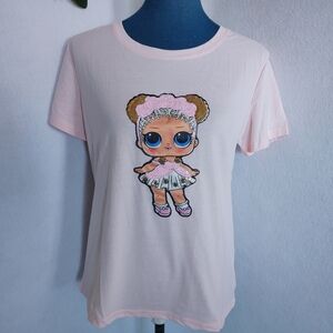 Glitter Sequin Bling Doll T shirt Top